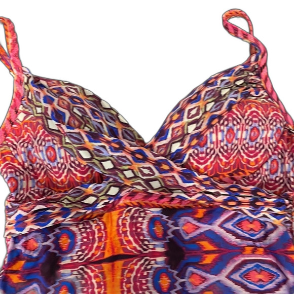 La Blanca Swim Tankini Top Size 6 - Picture 2 of 8
